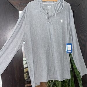 Reel Legends Sweatshirt Mens XL Hoodie Performance Lightweight Heather Grey NWT!